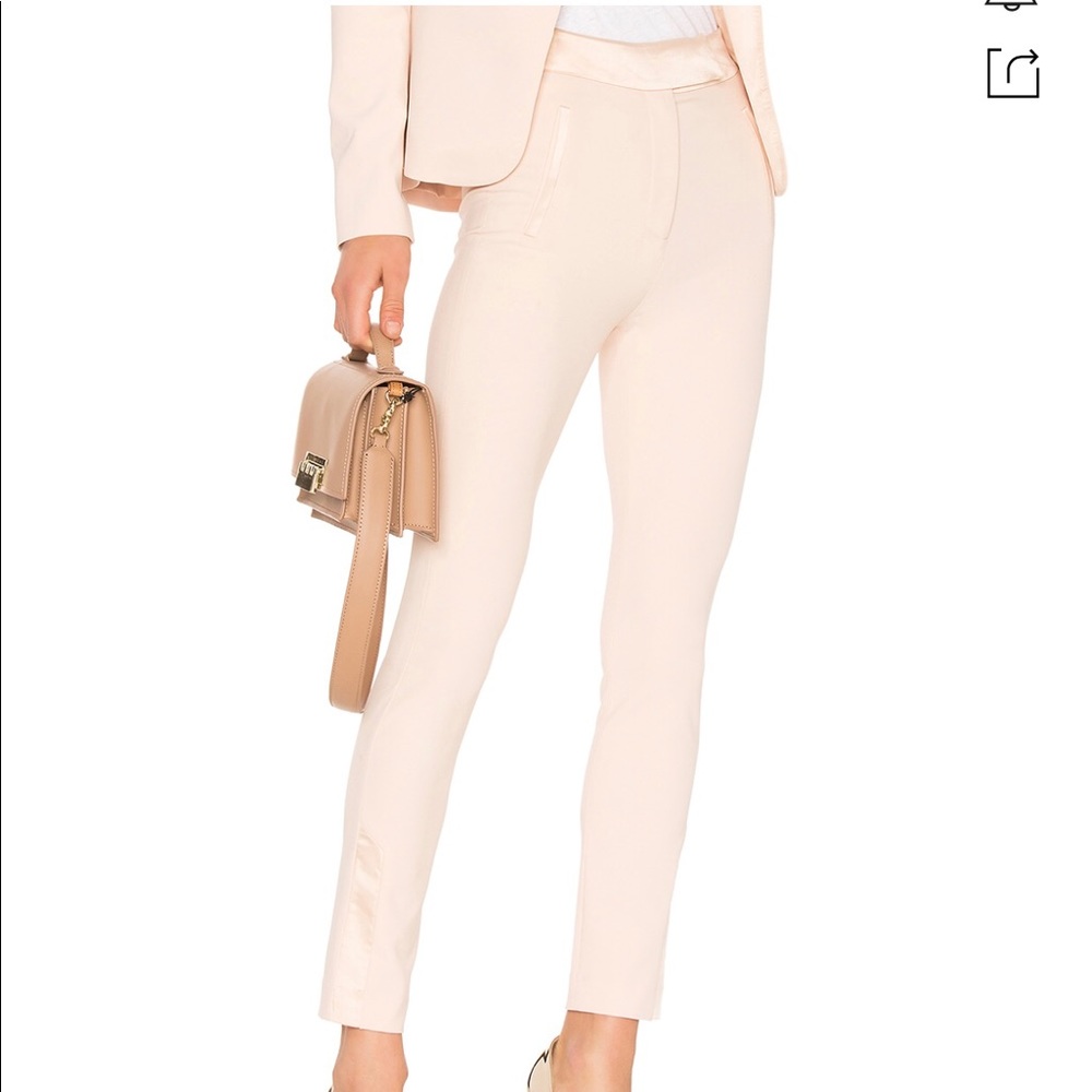 NWT Karina Grimaldi Tuxedo Pants in Blush